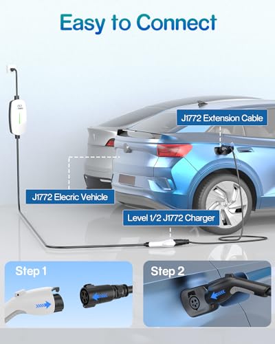 Seguma 21ft J1772 EV Charger Extension Cable