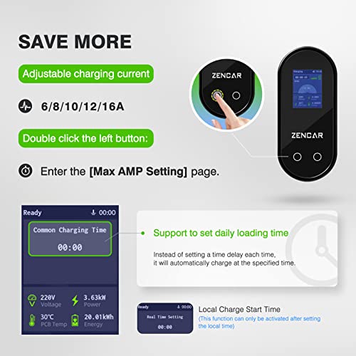 Evcars Portable Level 1 EV Charger 16A 25FT