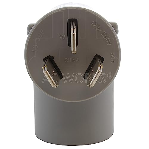 Ac Works Tesla EV charger adapter (10-50 50A 3-Prong Blade)