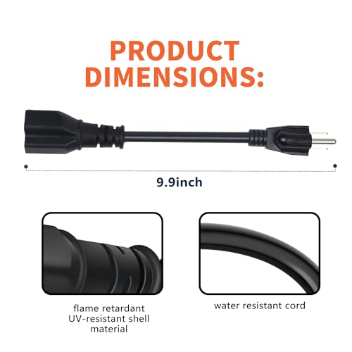 Ufixed Electric Car Charger NEMA 5-15 to 6-20 Adapter