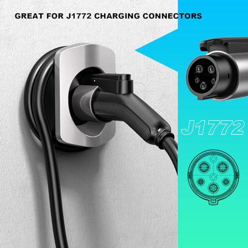 Telgeoot EV Charger Wall Mount Holster Dock for J1772