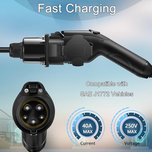 Guwieyg SAE J1772 EV Charger Extension Cable 20ft 240V
