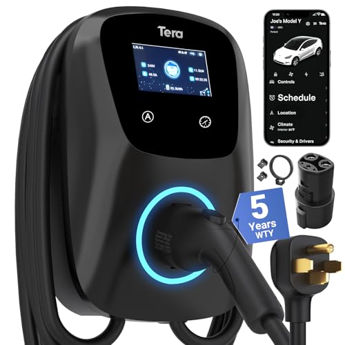 Tera Tesla EV Charger: J1772 Level 2, 48-40A