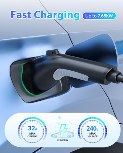 EVDANCE EV Charger Extension Cable, 32A - 21FT