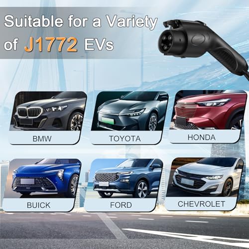 Guwieyg SAE J1772 EV Charger Extension Cable 20ft 240V