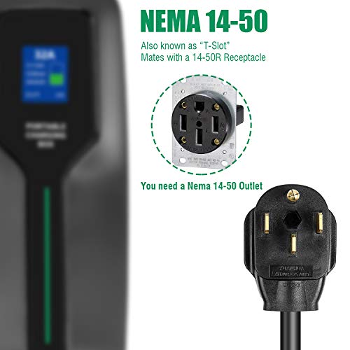 Lefanev Portable 32 Amp EV Charger for Electric Vehicles