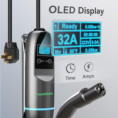 Youwoauto Portable Level 2 Tesla Charger - 32A, 240V