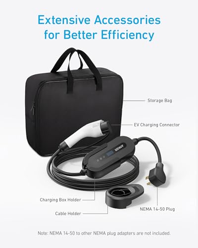 Anker Portable EV Charger, 7.6KW Level 2