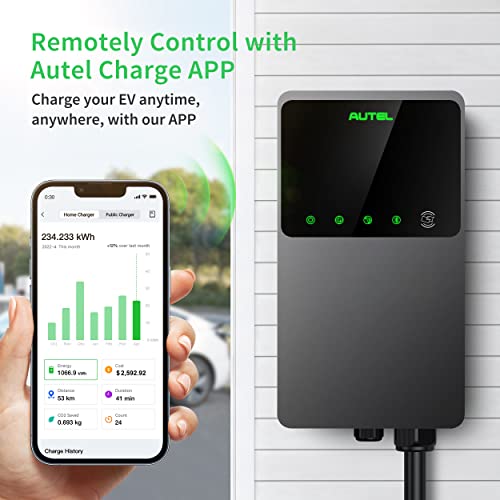Autel MaxiCharger: Level 2 EV Charger, WiFi/Bluetooth, 50A