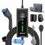 Bokman EV Charger: Portable Level 2 with 25ft Cable