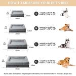 Orthopedic Washable Dog Beds with Bolster for Medium Dogs
