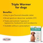 Triple Wormer for Medium & Large Dogs (12 Pack)