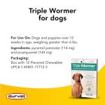 Triple Wormer for Medium & Large Dogs (12 Pack)