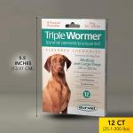 Triple Wormer for Medium & Large Dogs (12 Pack)