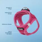 Voyager Step-In No Pull Dog Harness - Fuchsia