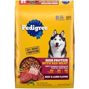 Pedigree High Protein Beef & Lamb Dog Food 18 lb