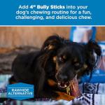 4-Inch Grass-Fed Bully Sticks for Small Dogs