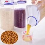 Dog and Cat Food Storage Container with Cup