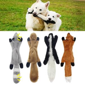 Durable Plush Squeaky Animal Dog Chew Toy