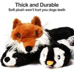 Durable Plush Squeaky Animal Dog Chew Toy