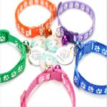 Dog Print Cat Collar with Bell – Multiple Colors