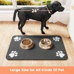Absorbent Pet Feeding Mat with Waterproof Backing