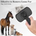 Dipoo Self-Cleaning Shedding Brush for Pets