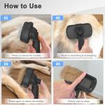 Dipoo Self-Cleaning Shedding Brush for Pets
