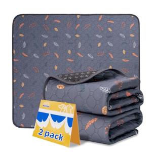 Washable Dog Pee Pads - 2-Pack, Heavy Absorbency