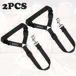 2-Pack Adjustable Dog Safety Seat Belt Straps