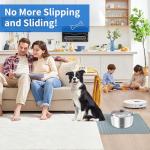 Large Stainless Steel Dog Water Bowl with Tray