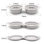 SLSON Collapsible Dog Bowls for Food and Water