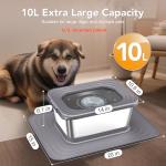 Decflow Spill-Proof Stainless Steel Dog Water Bowl