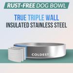 Heavy-Duty Insulated Stainless Steel Dog Bowl