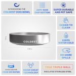 Heavy-Duty Insulated Stainless Steel Dog Bowl