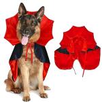 GOYOSWA Dog Vampire Devil Costume Cape for Halloween