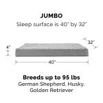 Furhaven Jumbo Orthopedic Dog Bed in Gray