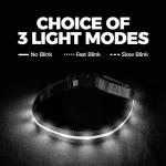 LED Light Up Dog Collar - USB Rechargeable & Waterproof