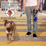 Plutus 6ft Reflective Rope Dog Leash with Handles