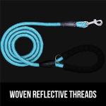 GORILLA GRIP Heavy Duty Reflective Dog Leash