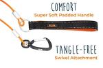 Mighty Paw Chew-Proof Dog Leash - 6ft Orange