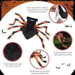 Glowing Spider Dog Costume with 40 LED Lights