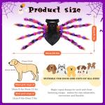 Glowing Spider Dog Costume with 40 LED Lights