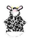 Dog Milk Cow Costume with 3D Hood for Halloween