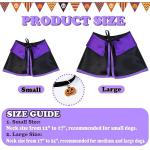 GOYOSWA Dog Halloween Witch Costume with Cape