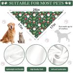 Adjustable Christmas Dog Bandana 2 Pack Set