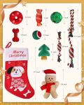 Pweituoet Christmas Dog Toys and Stocking Set