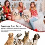 Christmas Plush Squeaky Dog Toys for All Breeds