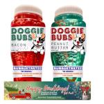 Bacon & Peanut Butter Holiday Dog Bubble Set