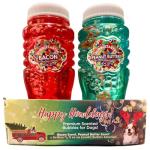 Bacon & Peanut Butter Holiday Dog Bubble Set